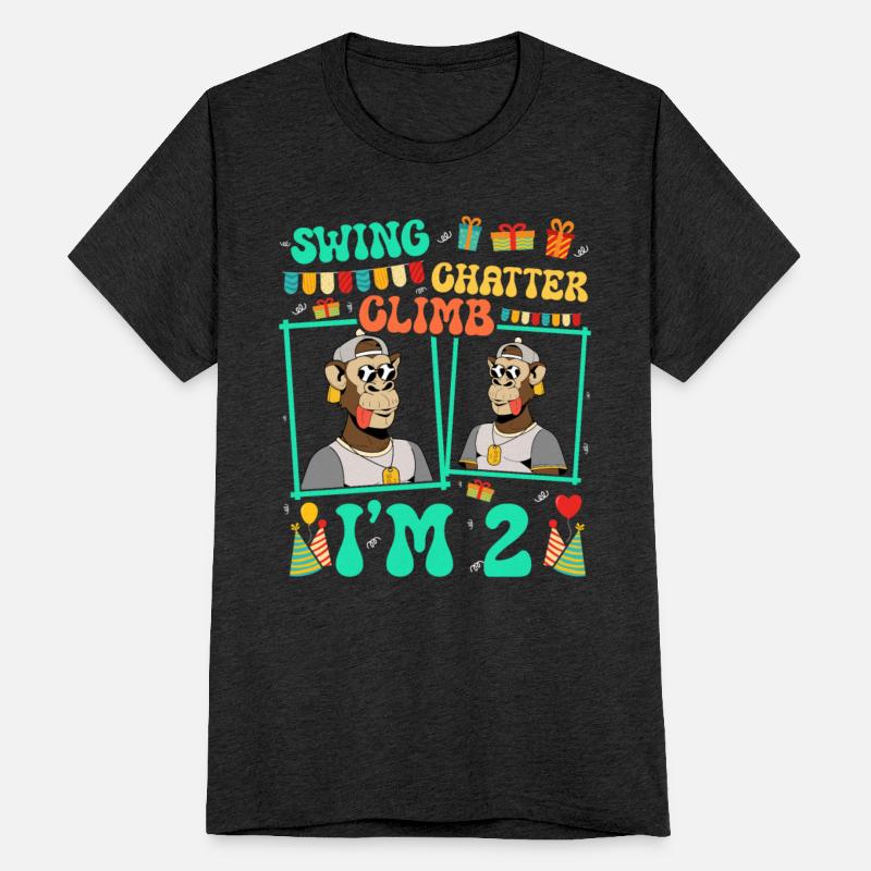 Swing Chatter Climb I'm 2 Monkey Lover Kid 2nd