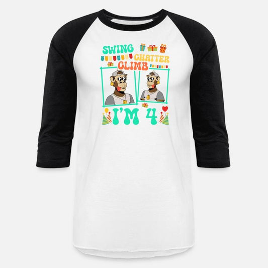 Swing Chatter Climb I'm 4 Monkey Lover Kid 4th