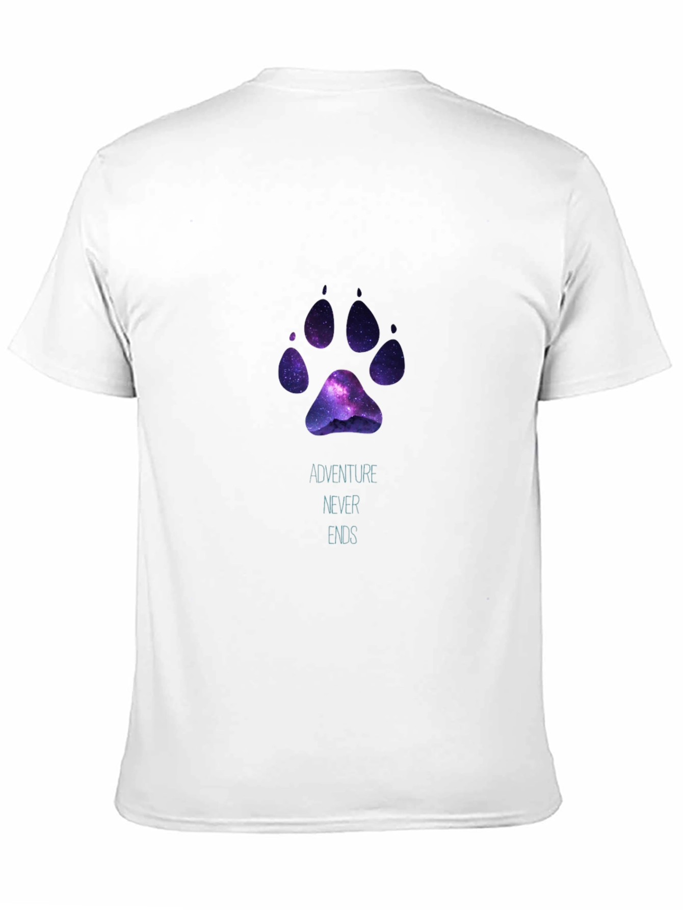 Adventure Never Ends Paw Print T-Shirt