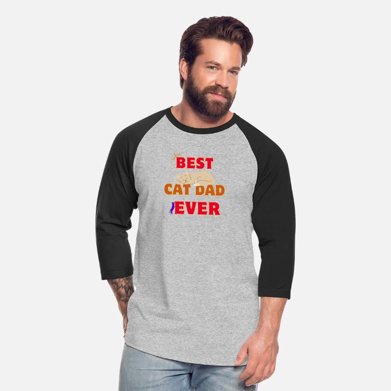 t-shirt BEST CAT DAD EVER | kityy