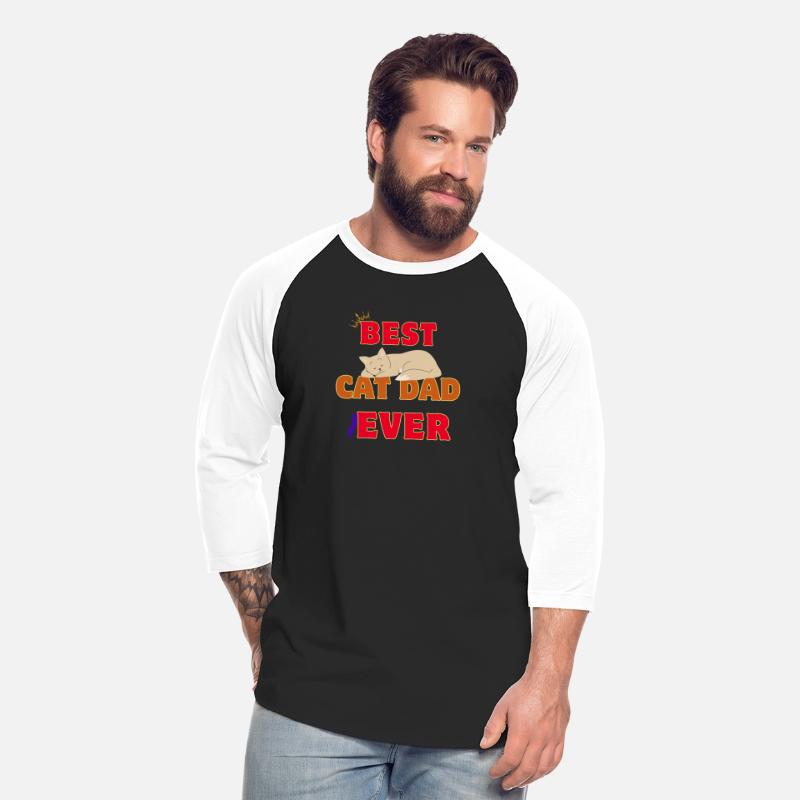 t-shirt BEST CAT DAD EVER | kityy