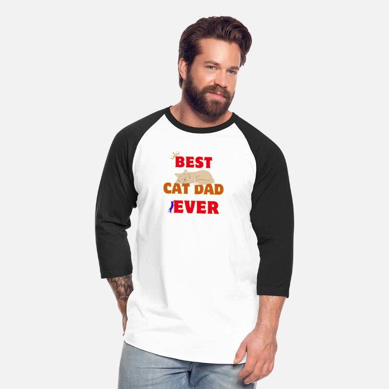 t-shirt BEST CAT DAD EVER | kityy