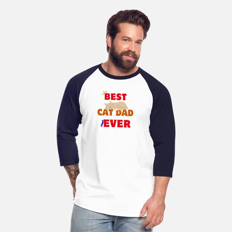 t-shirt BEST CAT DAD EVER | kityy