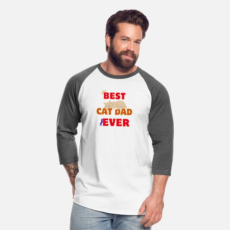 t-shirt BEST CAT DAD EVER | kityy