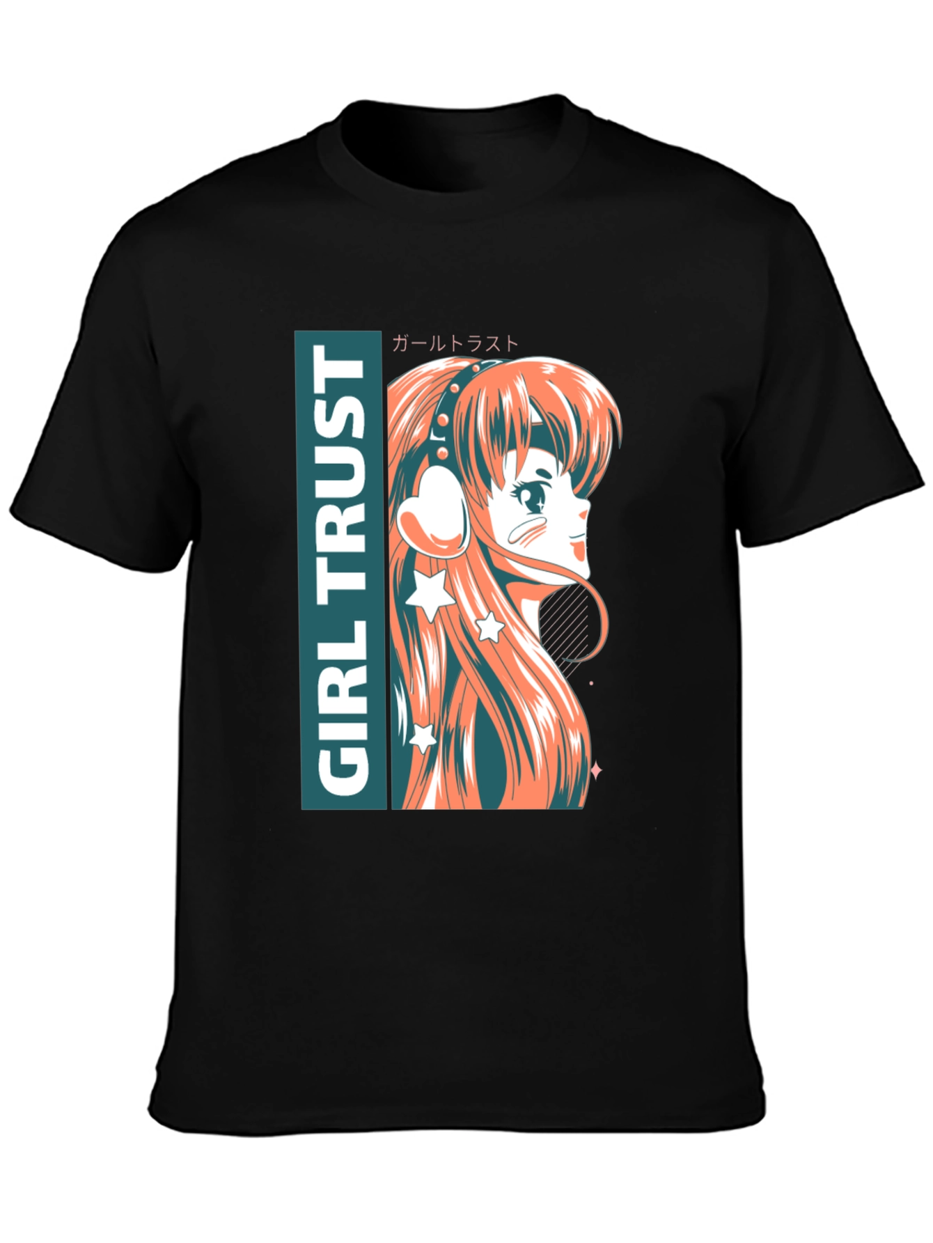 Anime Girl Trust Graphic Tee - Stylish Unisex T-Shirt