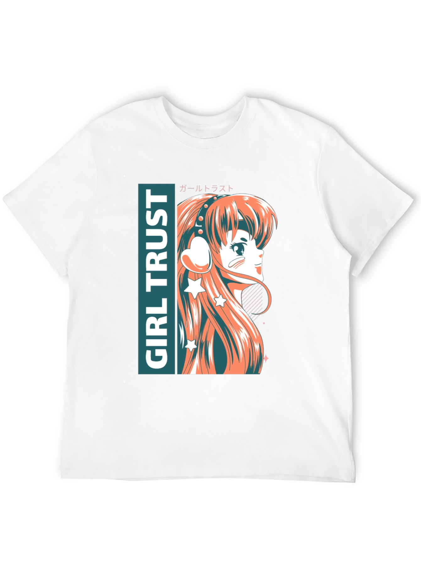 Anime Girl Trust Graphic Tee - Stylish Unisex T-Shirt