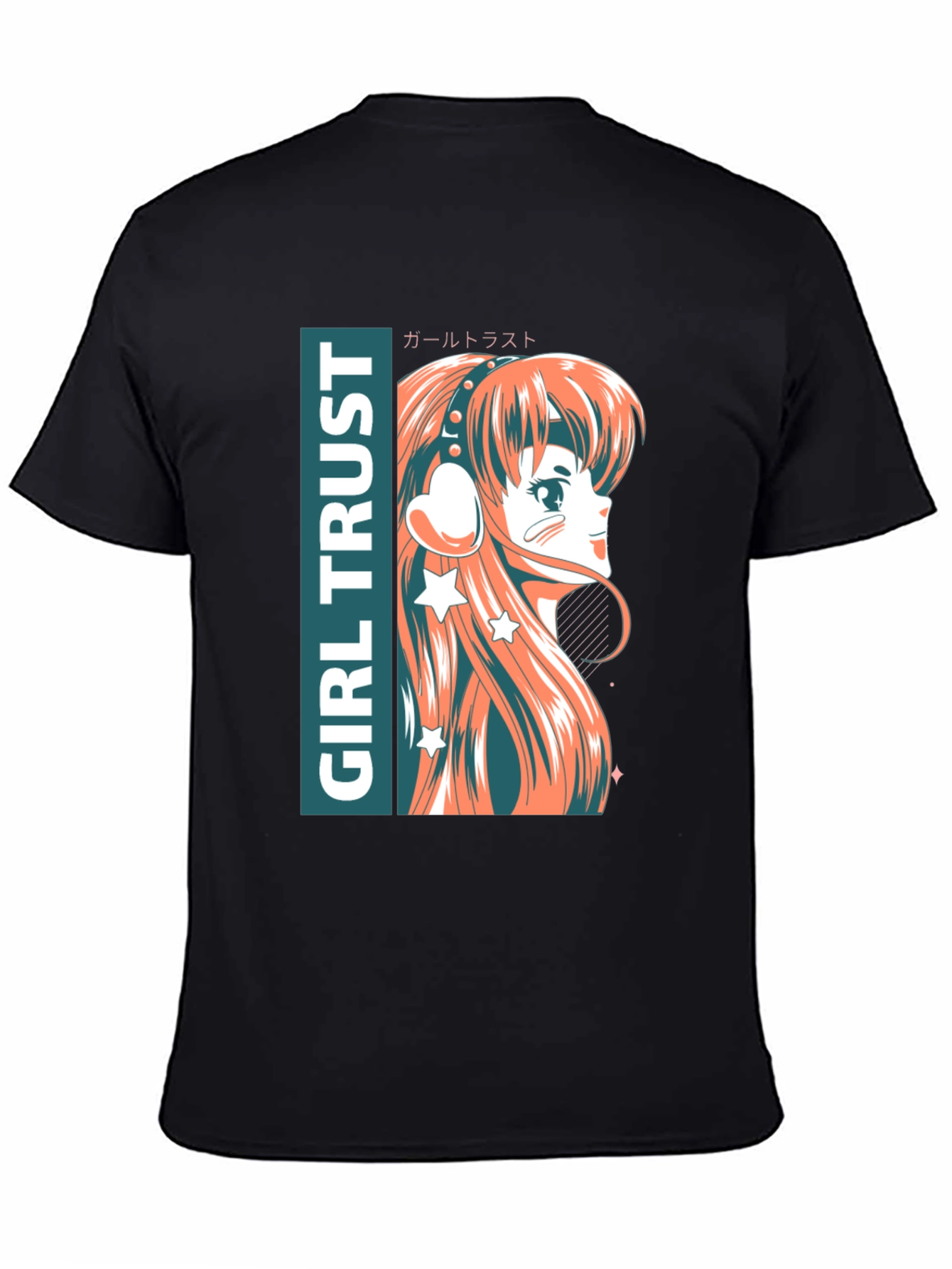 Anime Girl Trust Graphic Tee - Stylish Unisex T-Shirt
