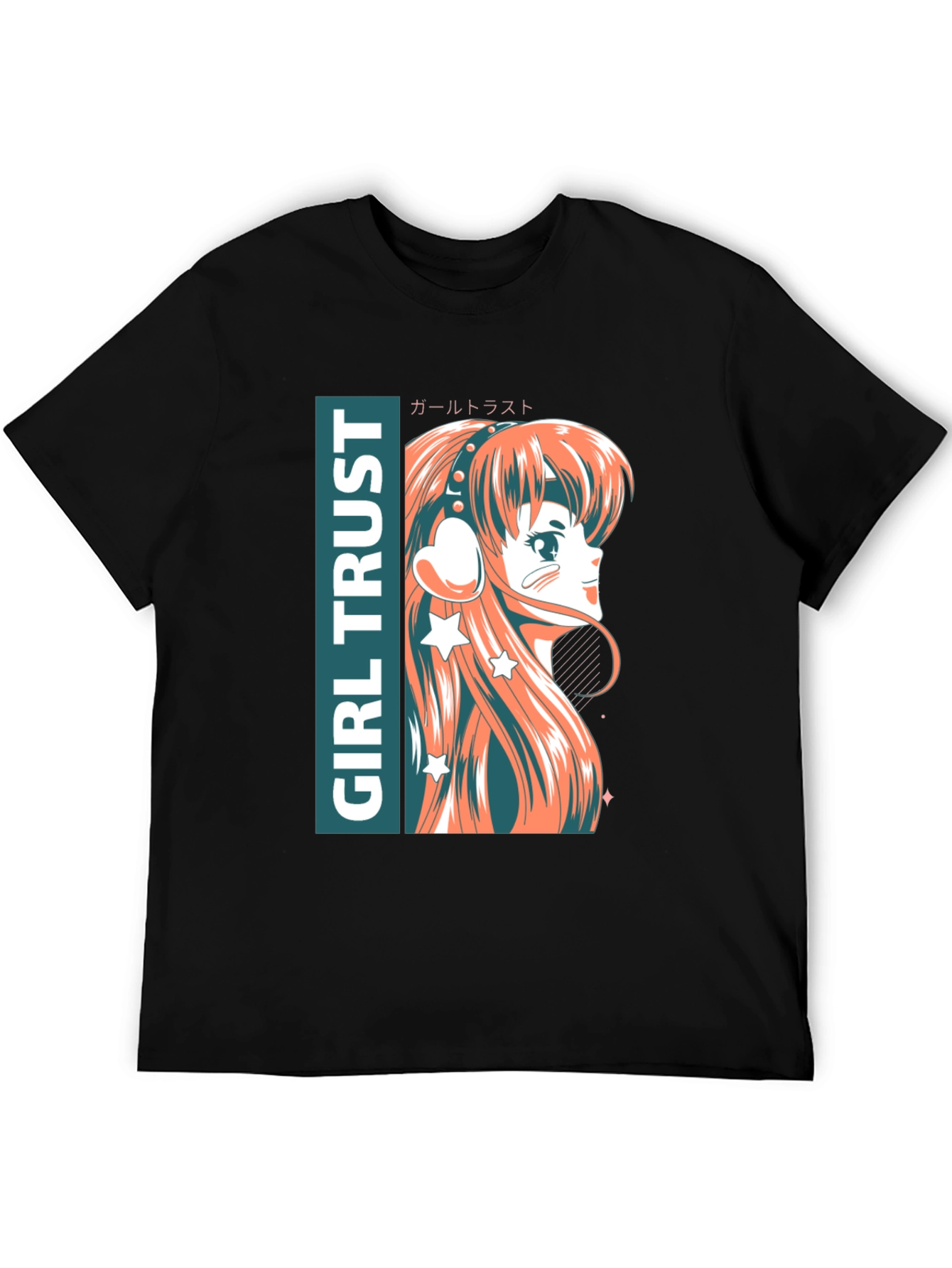 Anime Girl Trust Graphic Tee - Stylish Unisex T-Shirt