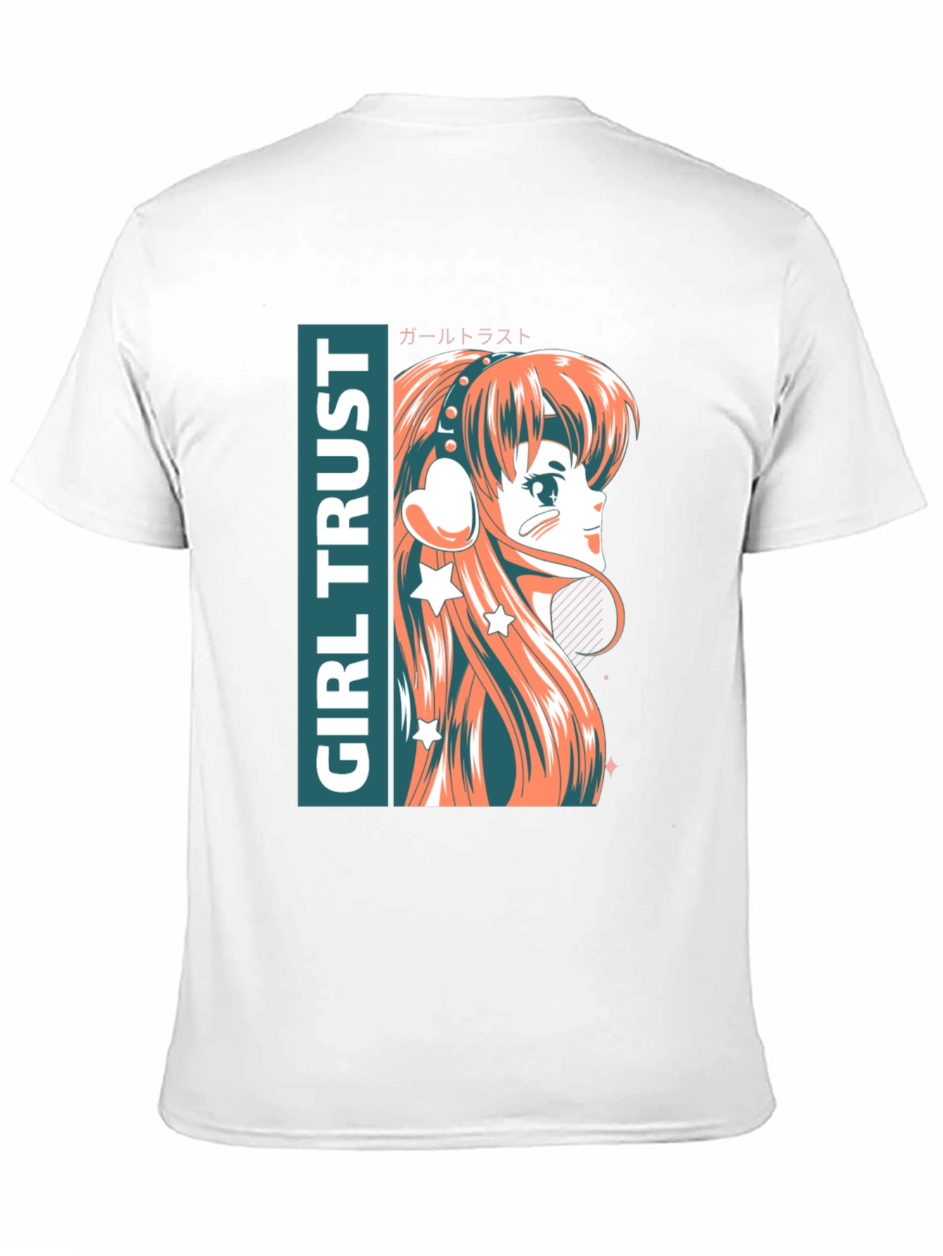 Anime Girl Trust Graphic Tee - Stylish Unisex T-Shirt