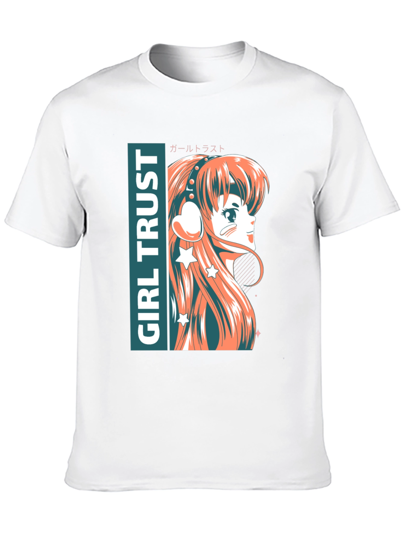 Anime Girl Trust Graphic Tee - Stylish Unisex T-Shirt
