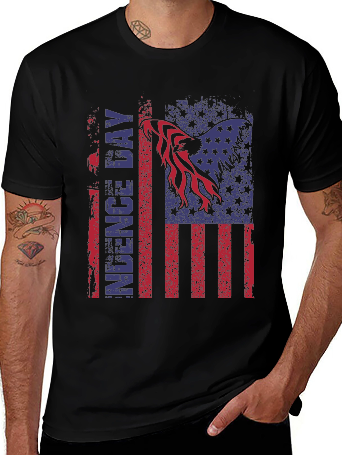 American Flag Eagle Independence Day T-Shirt