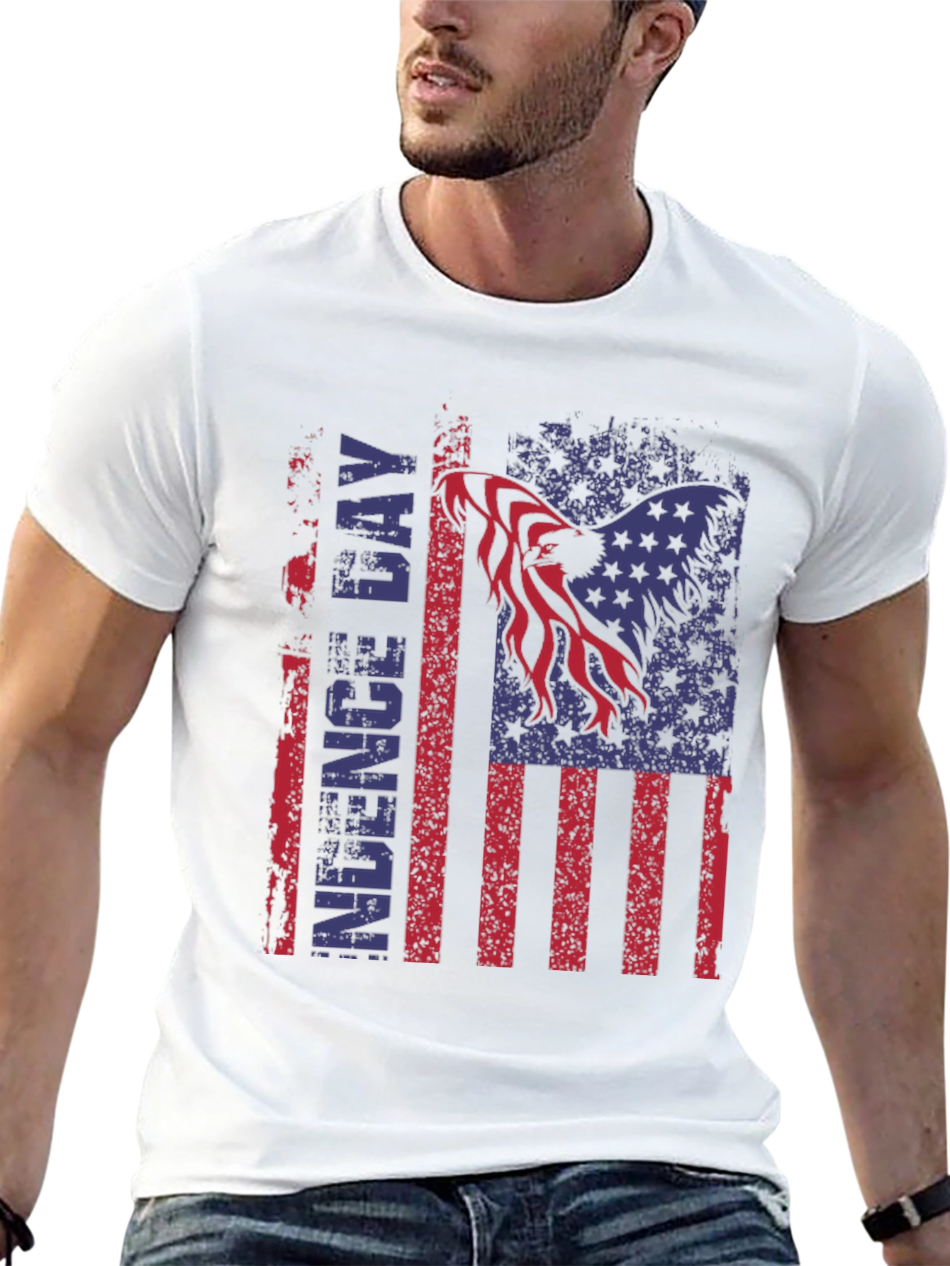 American Flag Eagle Independence Day T-Shirt