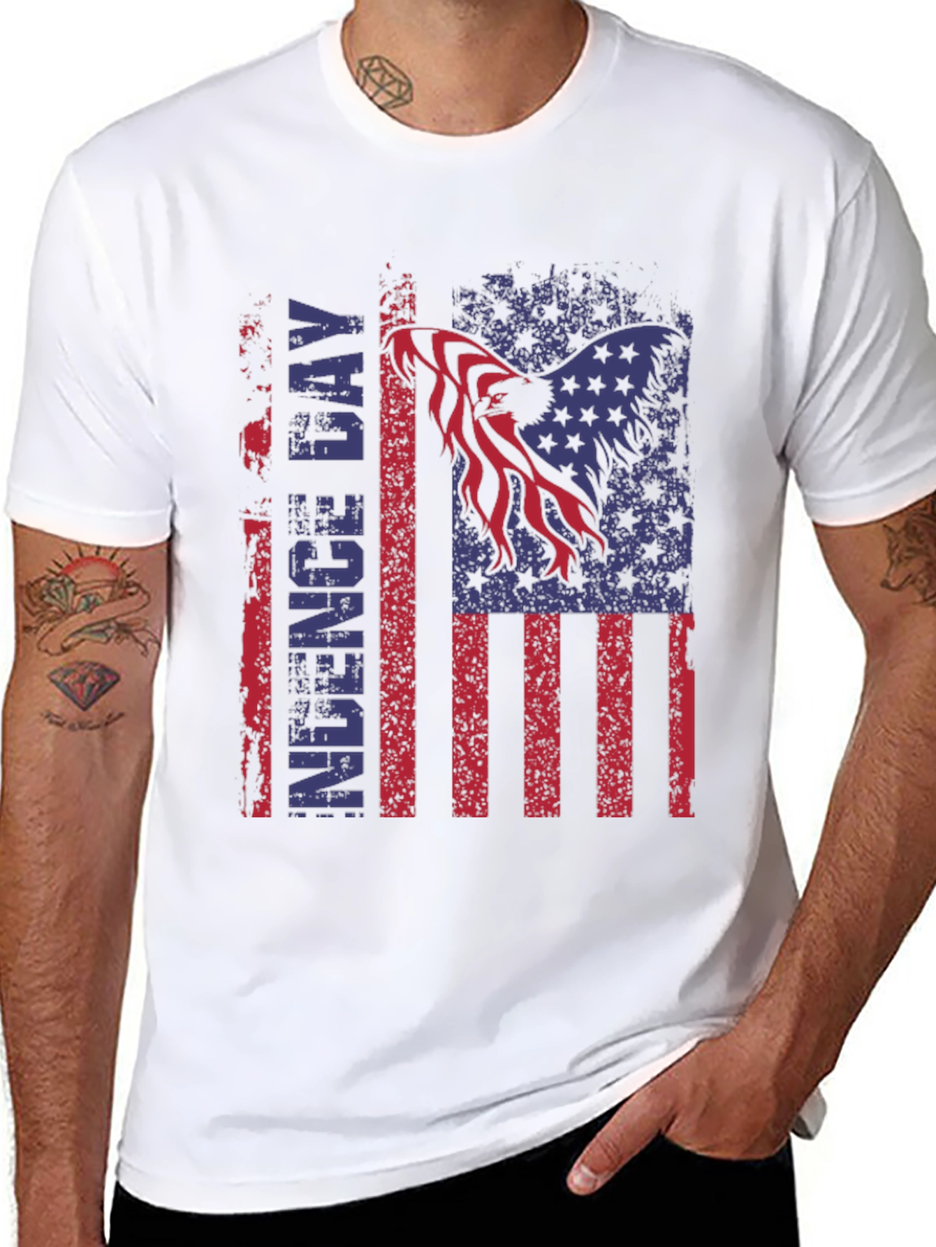 American Flag Eagle Independence Day T-Shirt