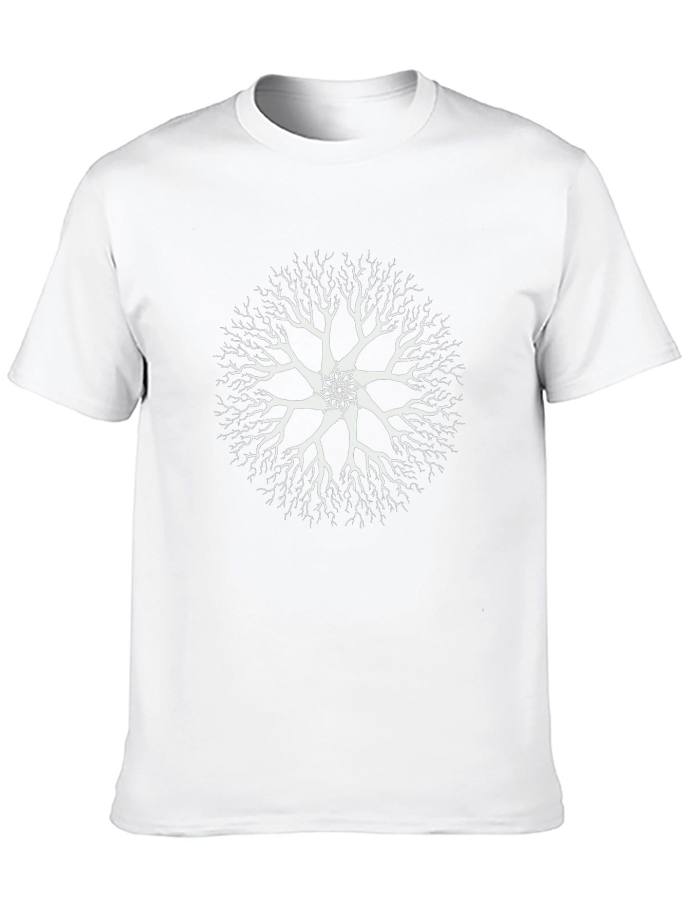 Abstract Tree Graphic Black Tee