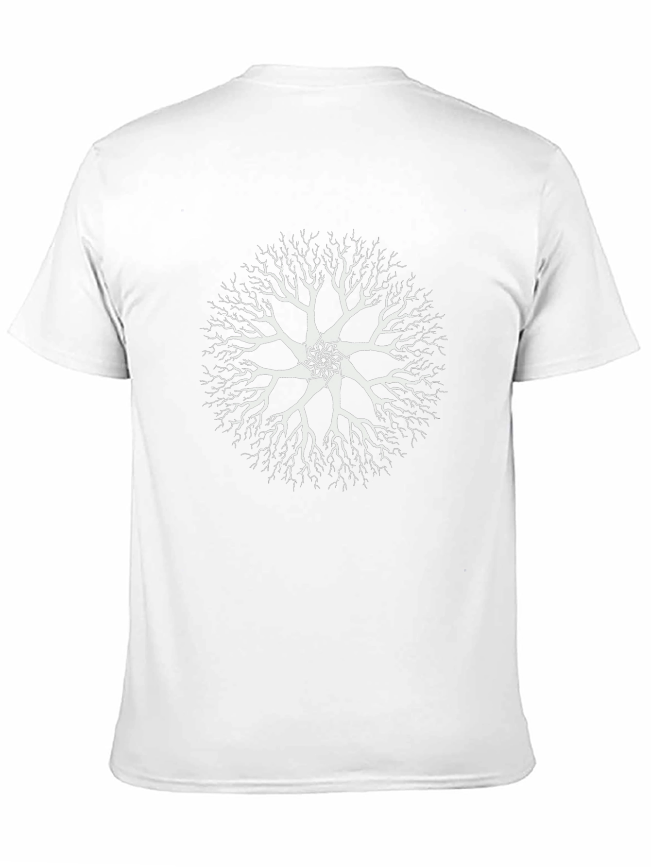 Abstract Tree Graphic Black Tee