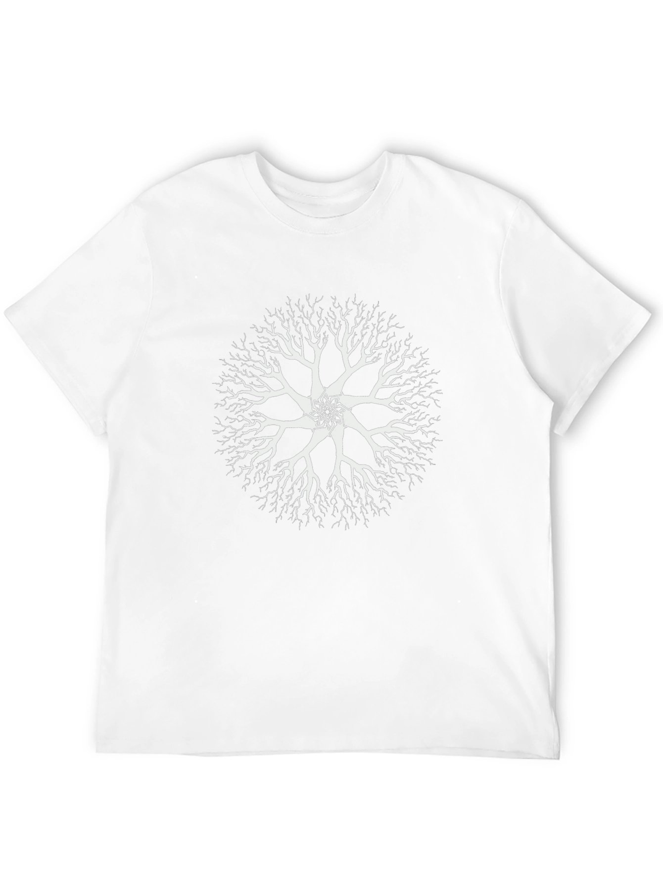 Abstract Tree Graphic Black Tee
