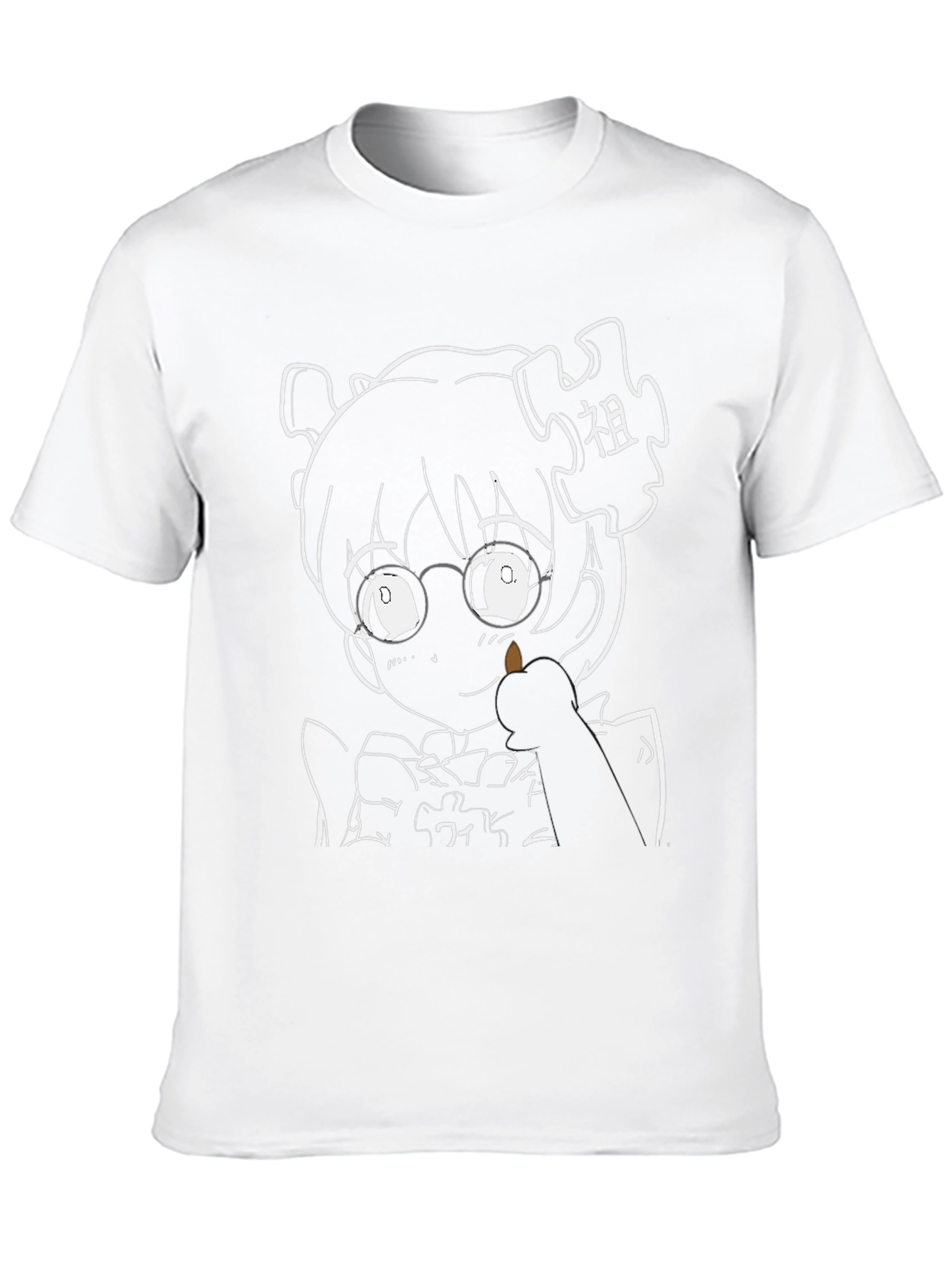 Anime Puzzle Piece Black Graphic Tee