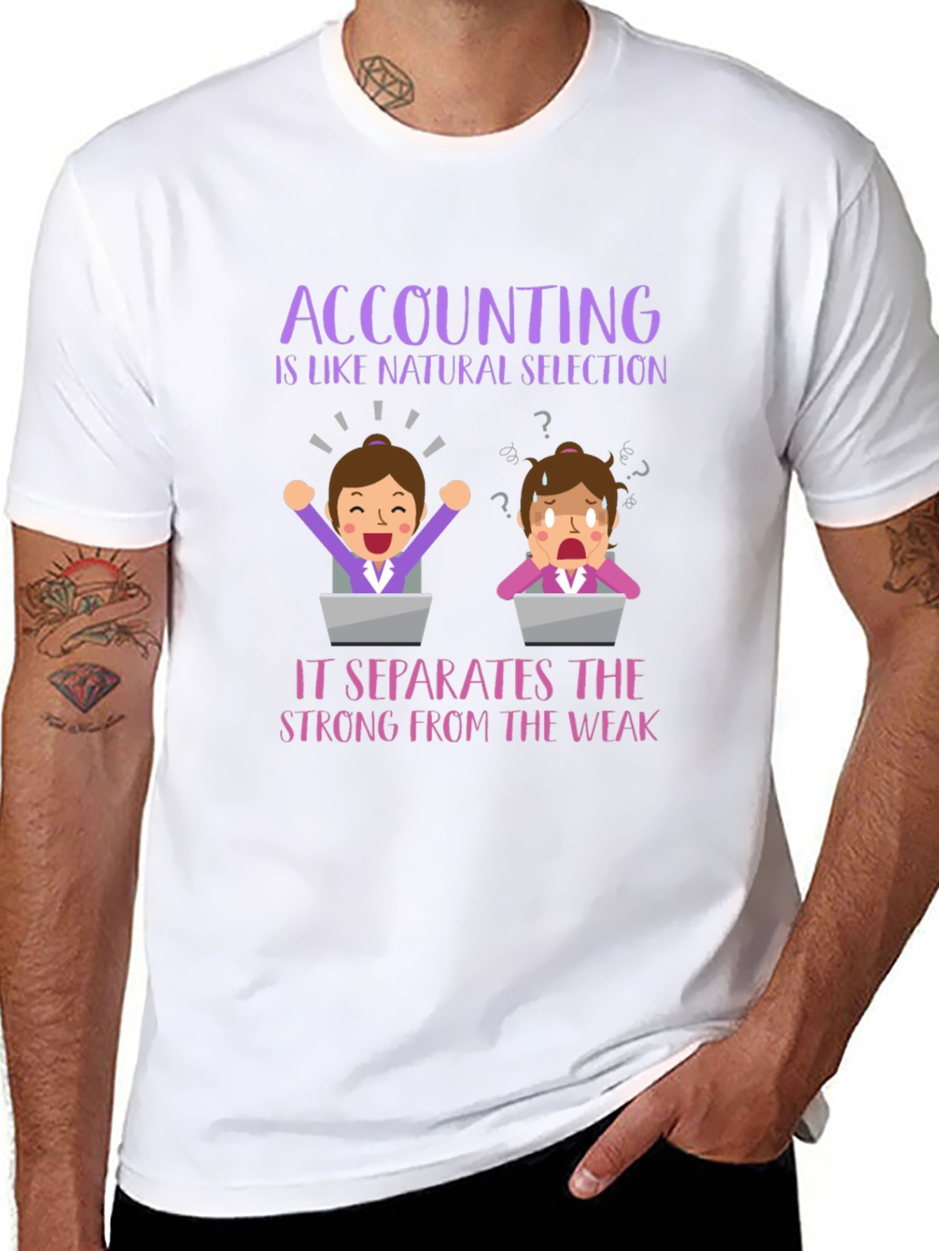 Accounting Natural Selection T-Shirt