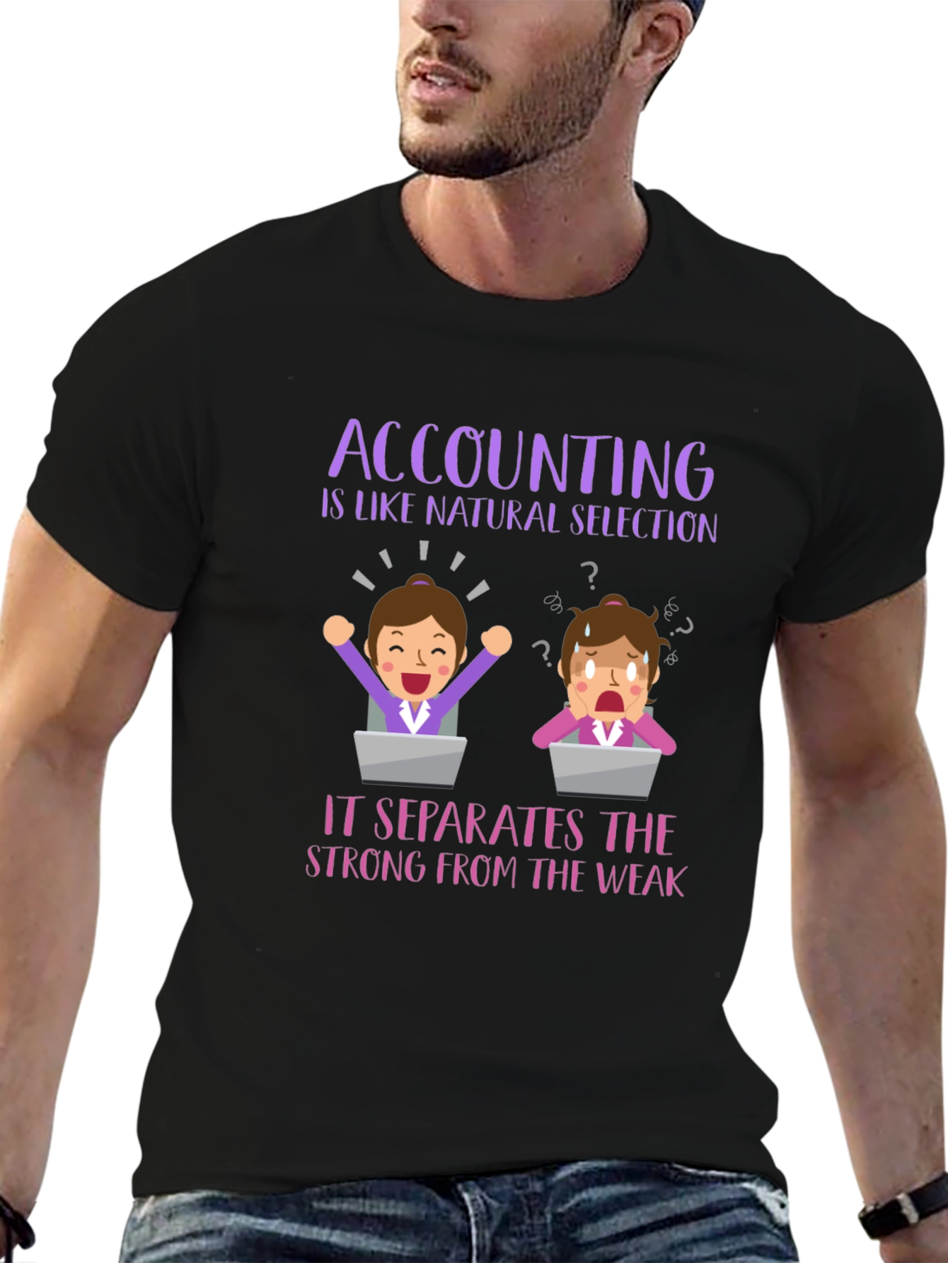 Accounting Natural Selection T-Shirt
