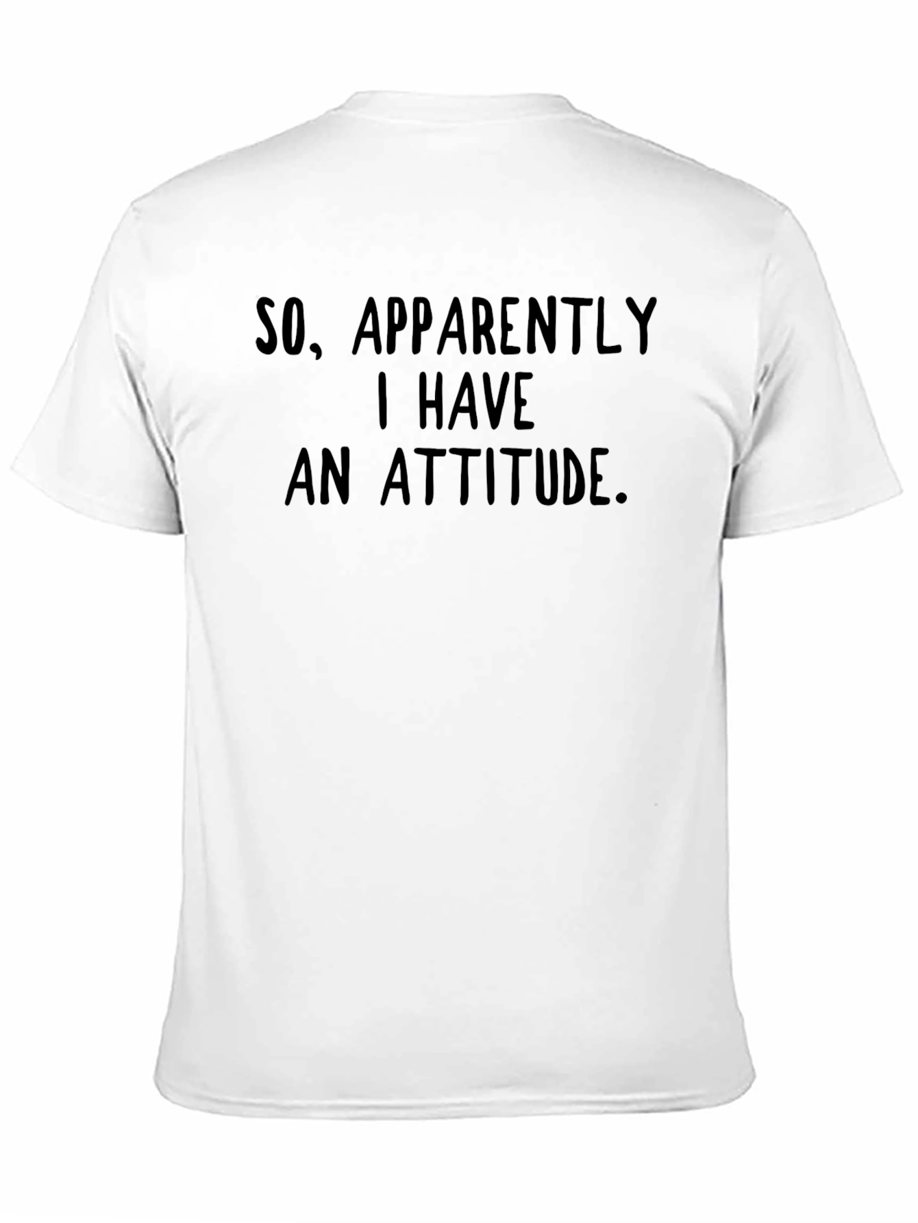 Humorous Attitude T-Shirt - Black Graphic Tee