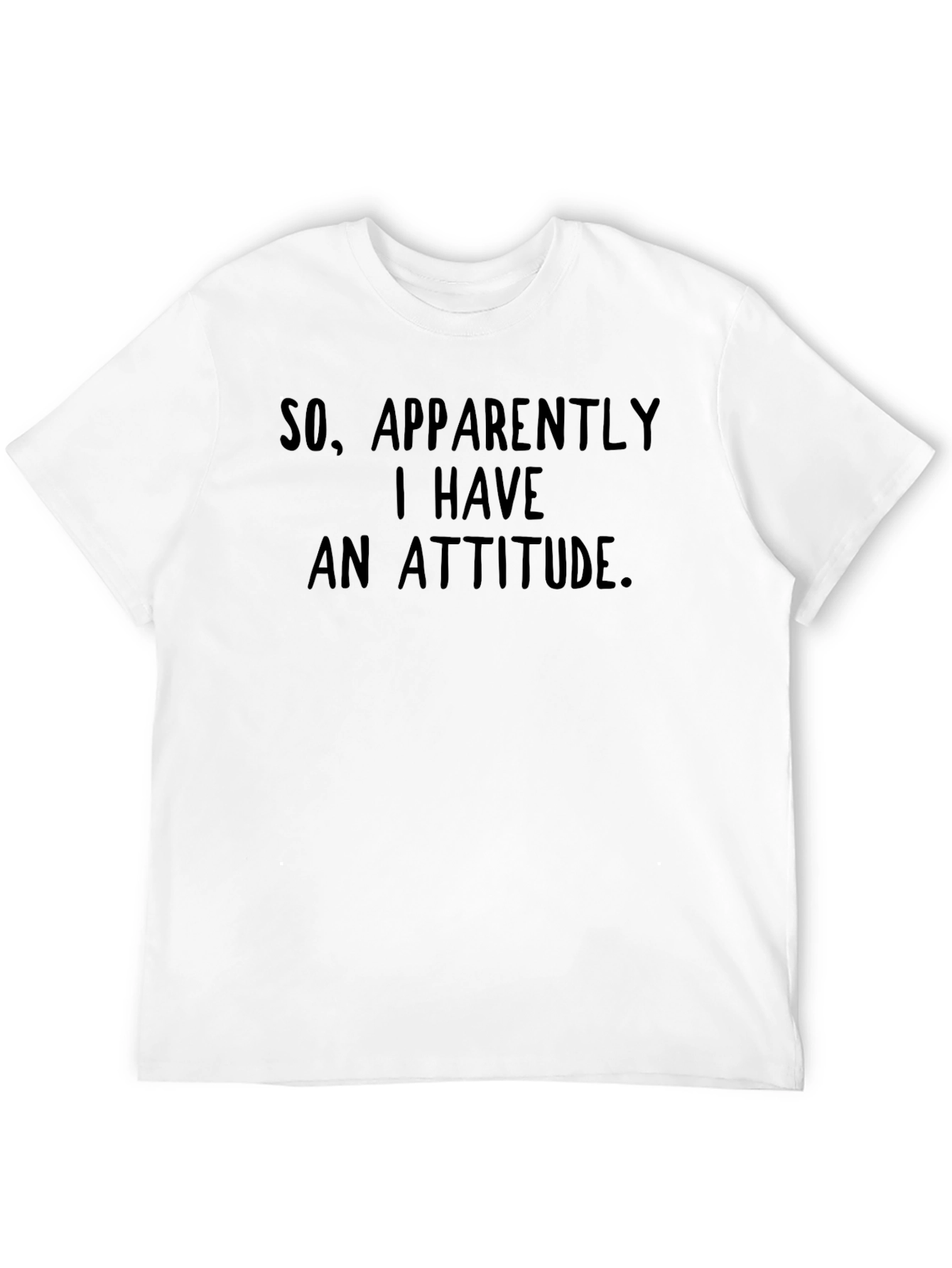 Humorous Attitude T-Shirt - Black Graphic Tee