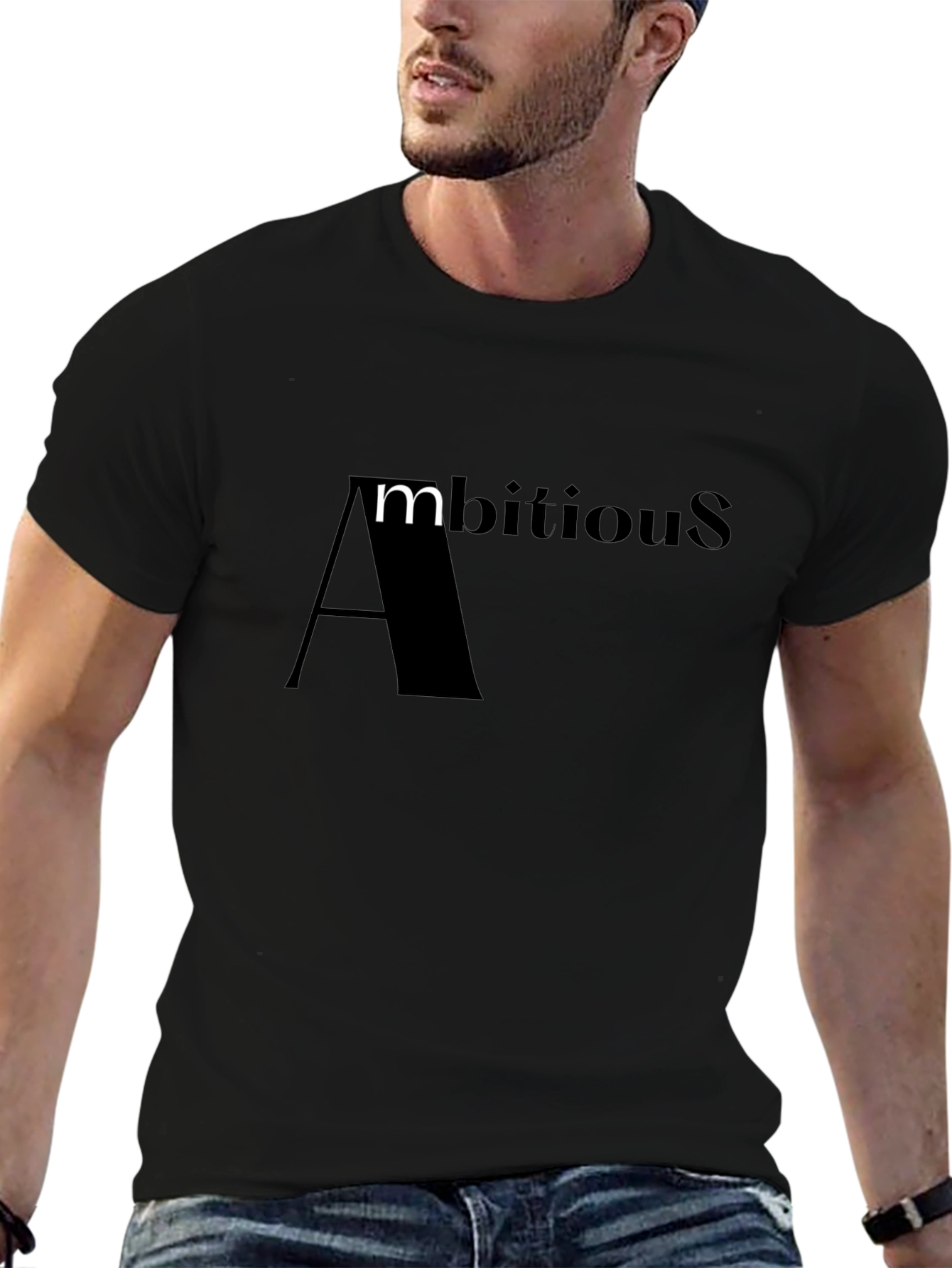 Ambitious Graphic Black T-Shirt