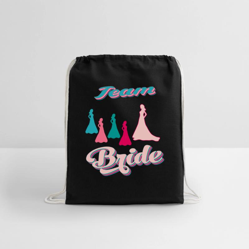 team bride silhouettes bachelorette party