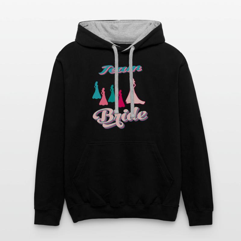 team bride silhouettes bachelorette party