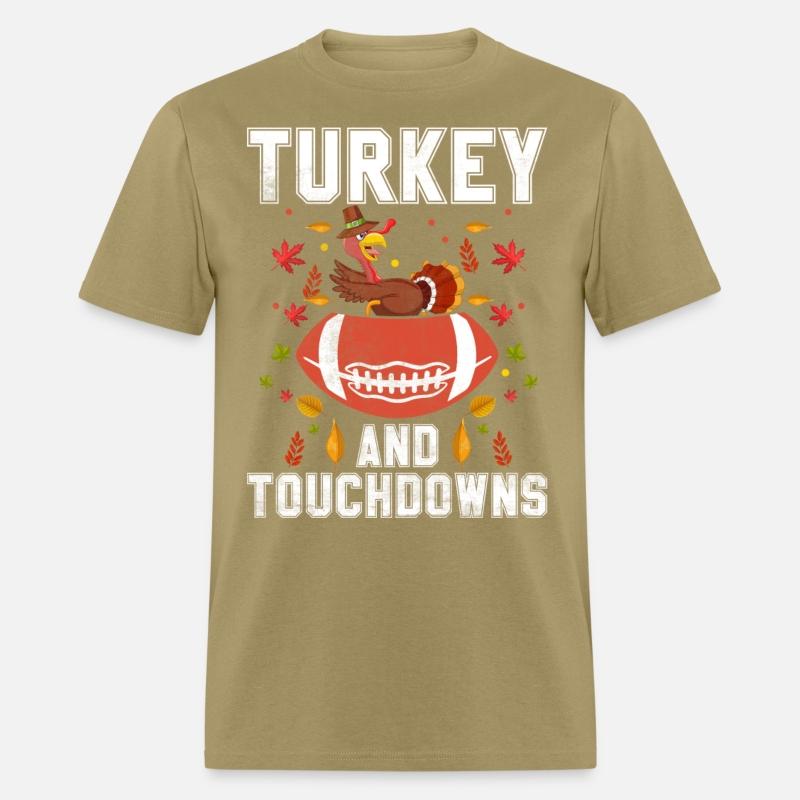 Thanksgiving Turkey And Touchdowns Orange Pumpkin