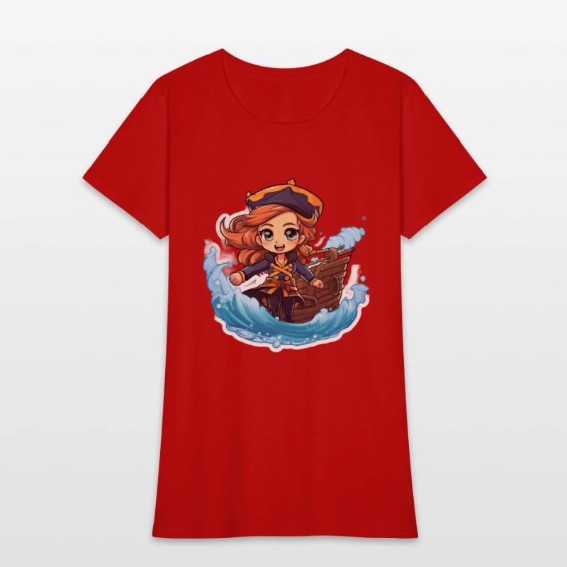The Captains Charm Cartoonish Pirate at Sea