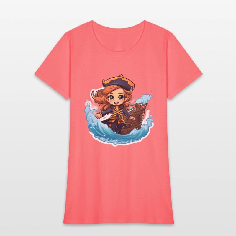 The Captains Charm Cartoonish Pirate at Sea