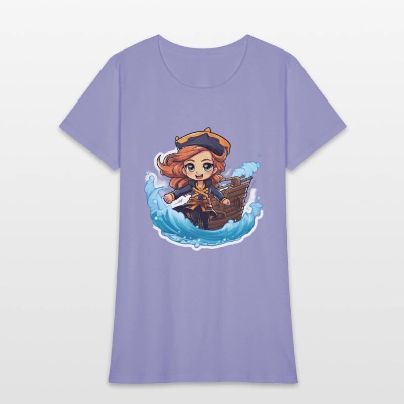 The Captains Charm Cartoonish Pirate at Sea