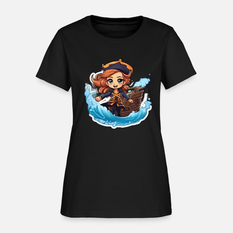 The Captains Charm Cartoonish Pirate at Sea