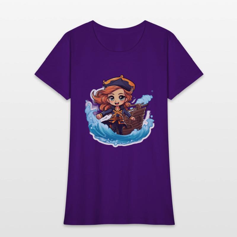 The Captains Charm Cartoonish Pirate at Sea