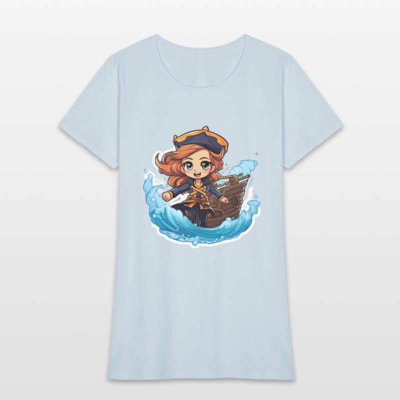 The Captains Charm Cartoonish Pirate at Sea