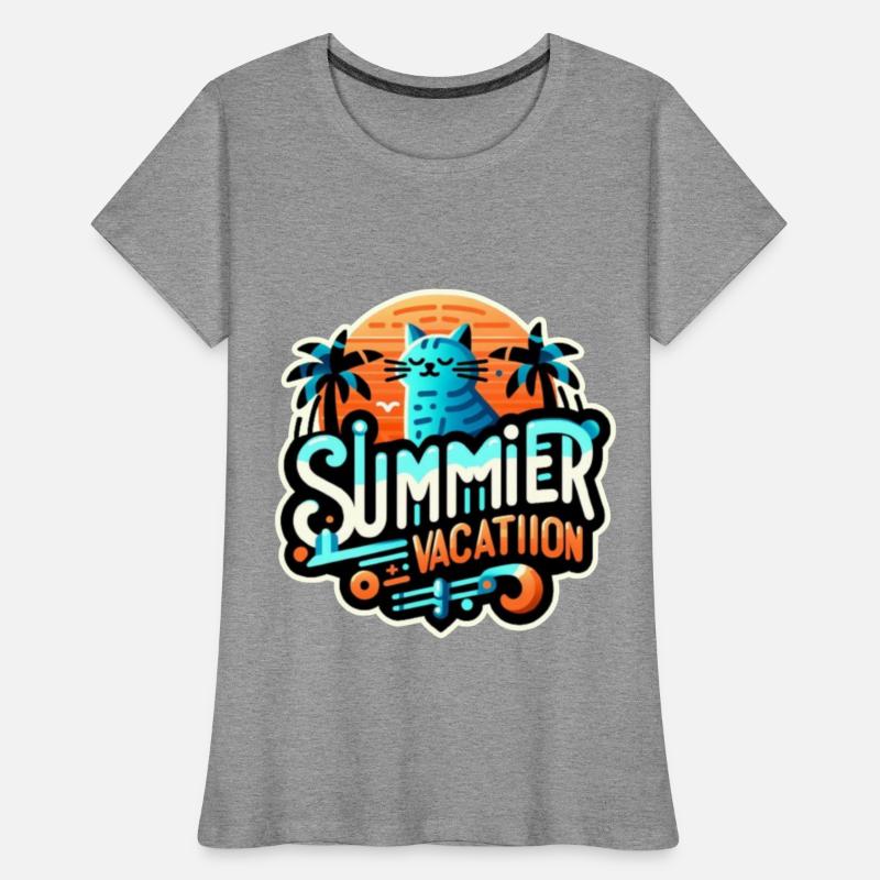 The cat enjoys the summer vacation