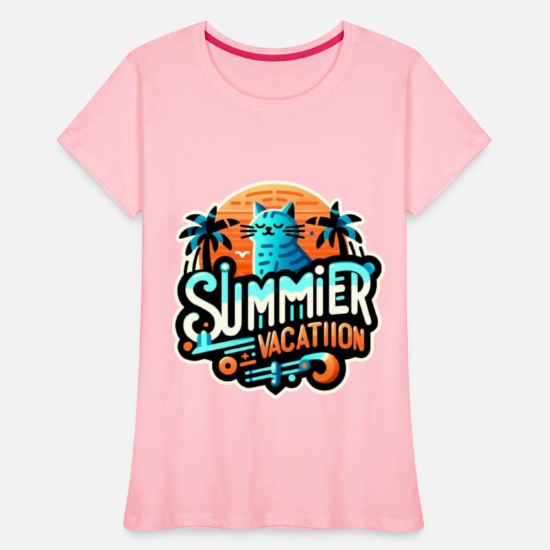 The cat enjoys the summer vacation