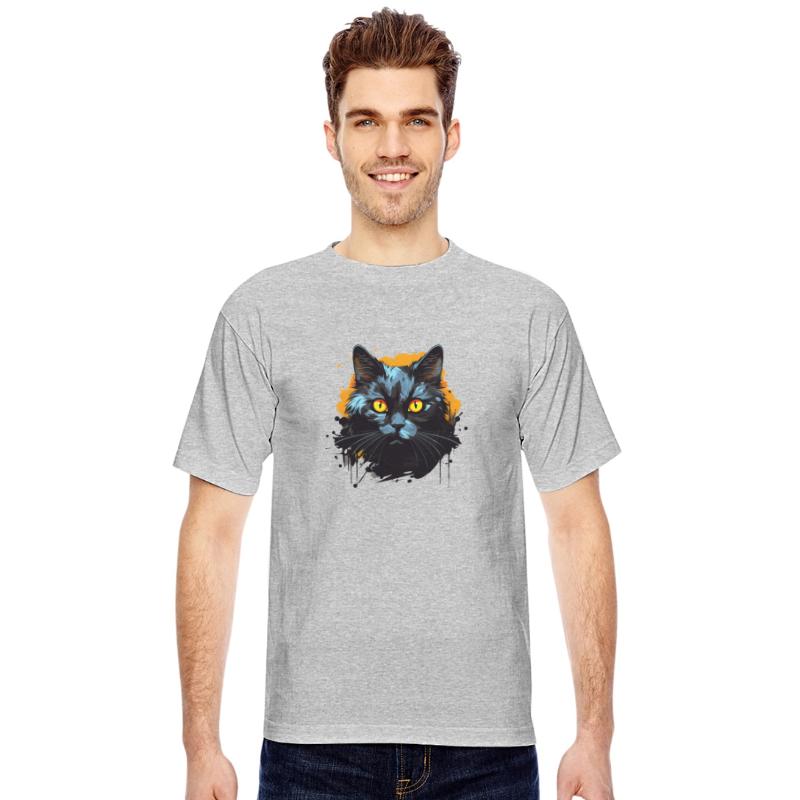 The Cat with Eerie Red Eyes