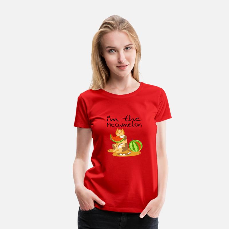 The Meowmelon cat eating it melon and happy face.