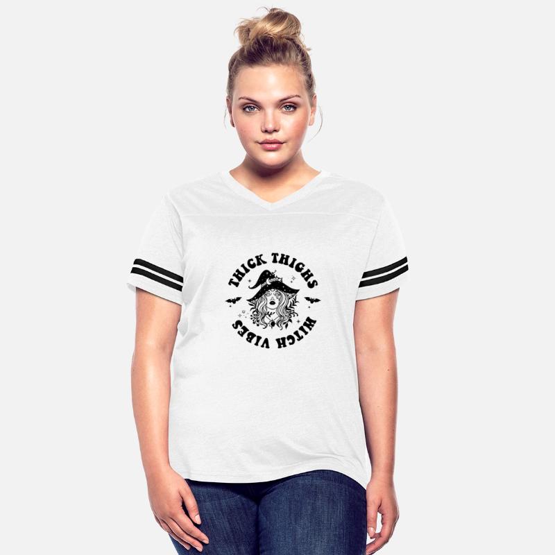 Thick Thighs Witchy Vibes Shirt, Halloween Girl