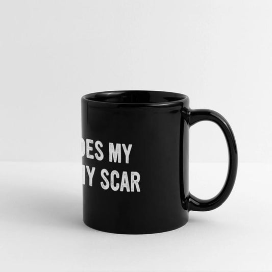 THIS HIDES MY LOBOTOMY SCAR