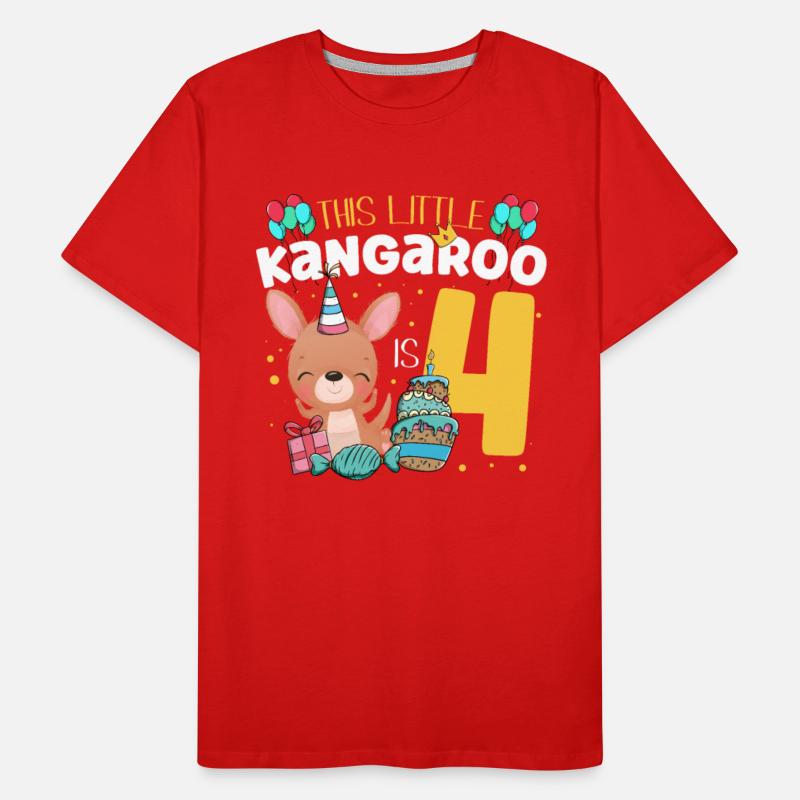 This Little Kangaroo Is 4 Animal Happy Birthday