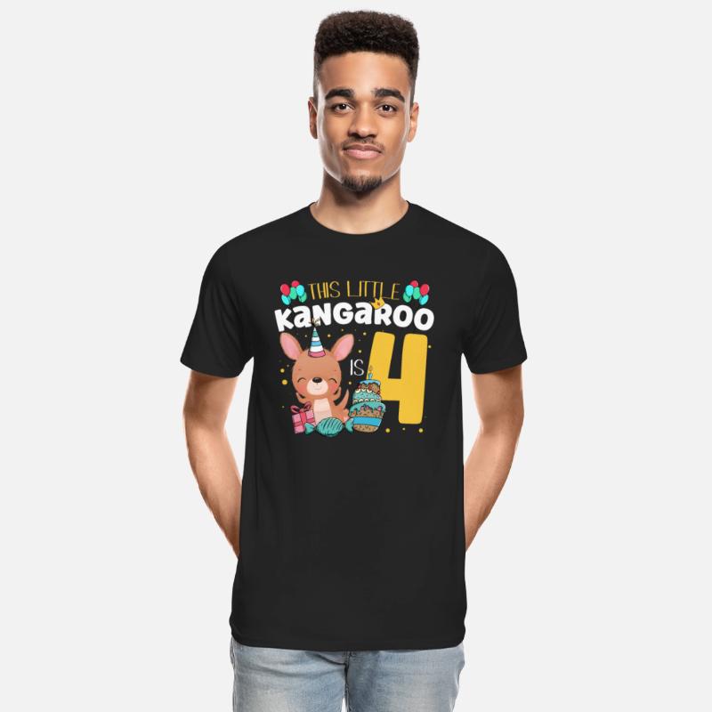 This Little Kangaroo Is 4 Animal Happy Birthday