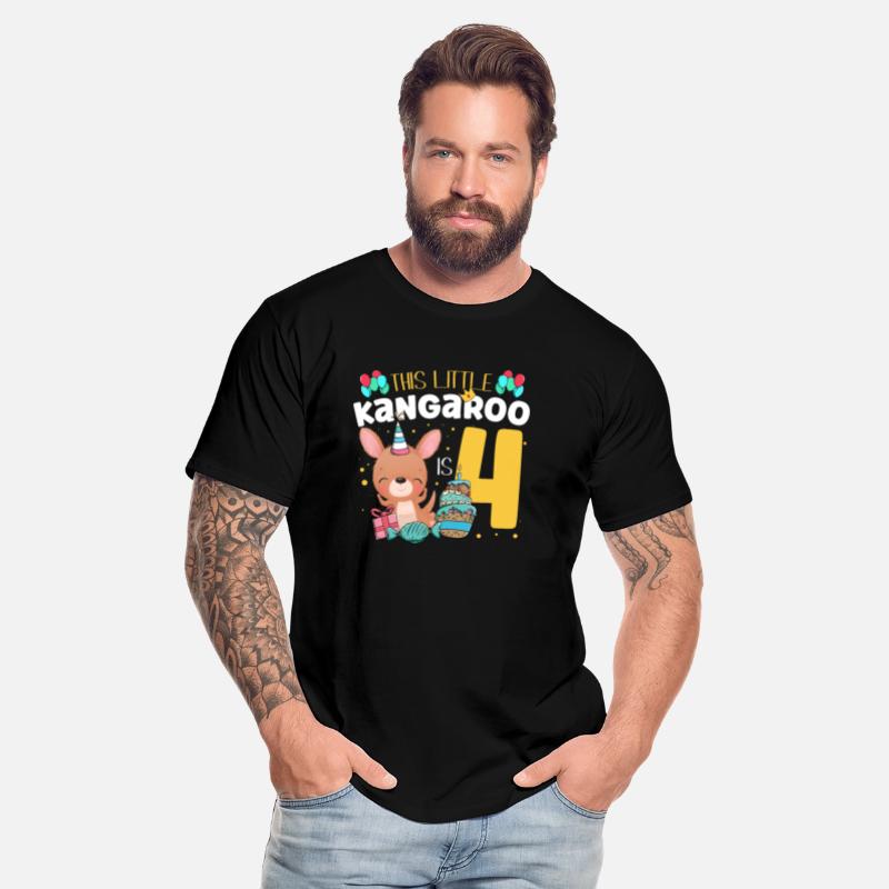 This Little Kangaroo Is 4 Animal Happy Birthday