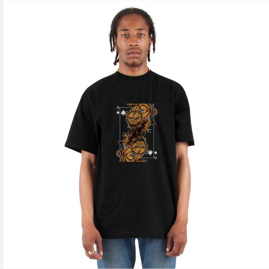 Tiger Steampunk Card Game Queen of Spades Poker