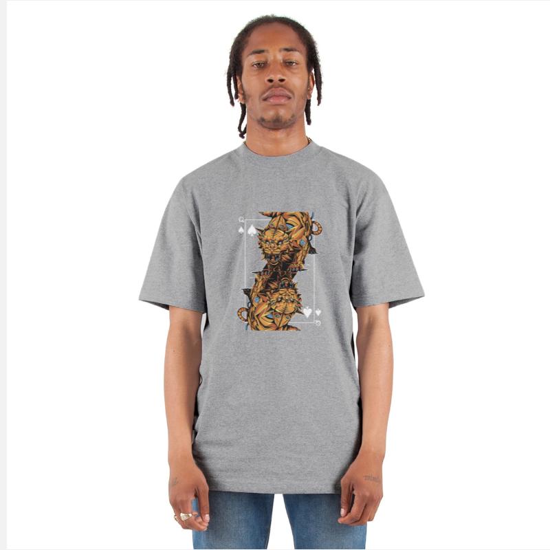 Tiger Steampunk Card Game Queen of Spades Poker