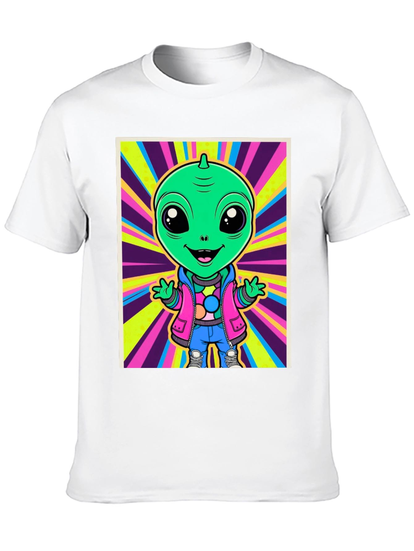 Alien Cartoon Graphic Tee
