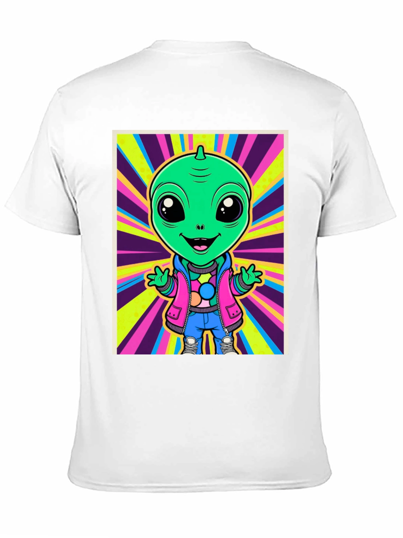 Alien Cartoon Graphic Tee