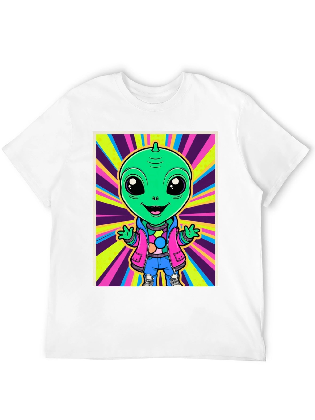 Alien Cartoon Graphic Tee