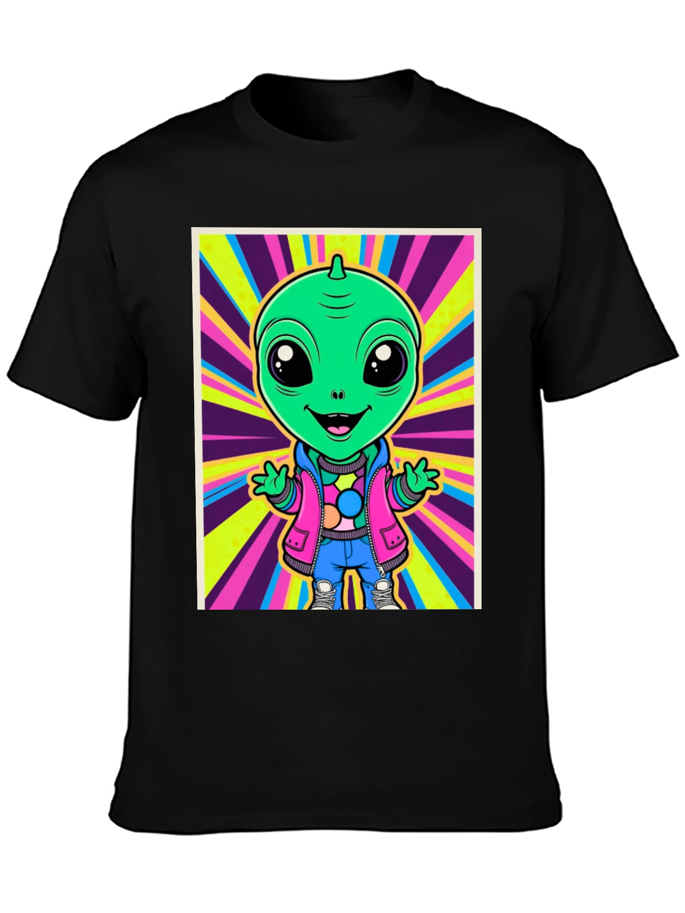 Alien Cartoon Graphic Tee